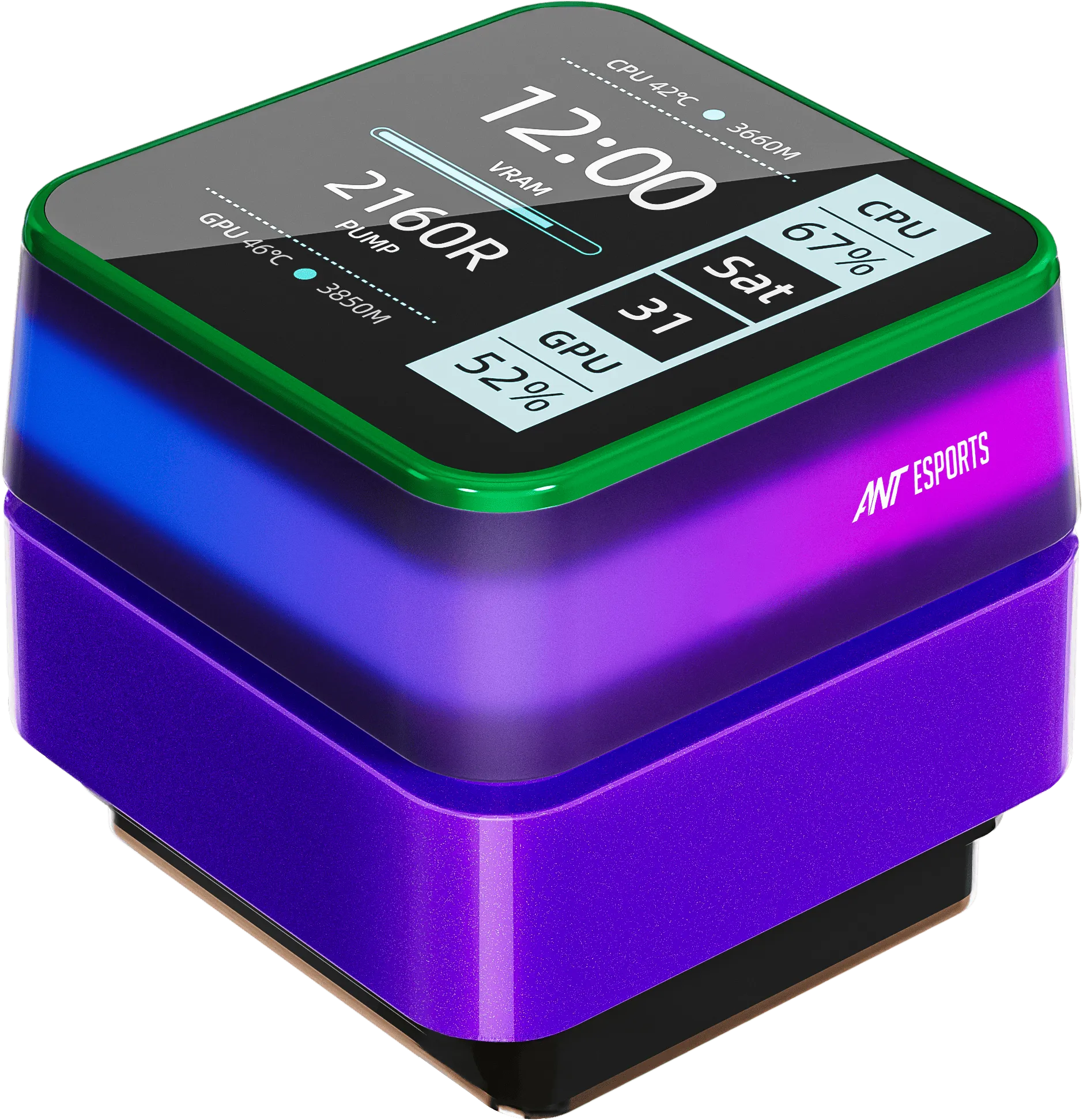 Ant Esports CPU Cooler Liquid Glacius-240D ARGB view 5